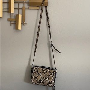 Snake print bag